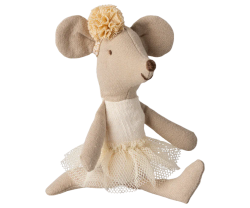 Lillasyster mus, ballerina, off white, Maileg