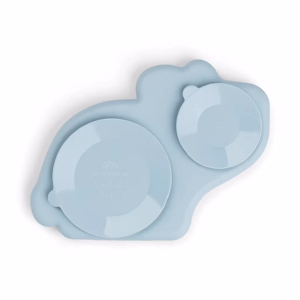 Silicone Stick&Stay plate Dotti Tiny Farm