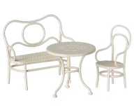 Caféset, Mus, Liten - Off white, Maileg