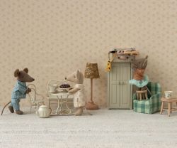 Caféset, Mus, Liten - Off white, Maileg