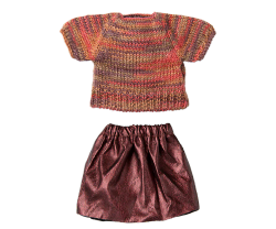 Kjol och stickad blus till Mamma mus, Maileg
