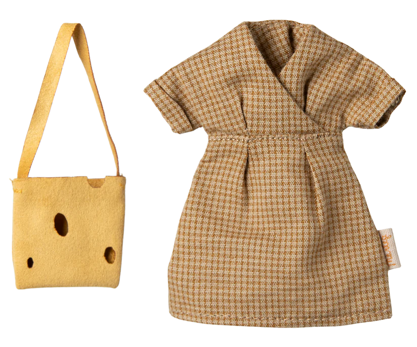 Klänning och väska till mamma mus, Maileg