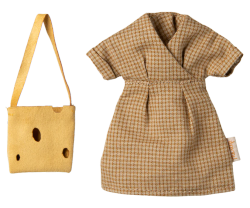 Klänning och väska till mamma mus, Maileg