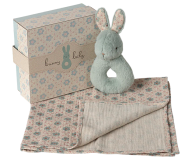 Rabbit rattle set, Mint, Maileg