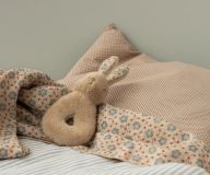 Rabbit rattle set, Cream peach, Maileg