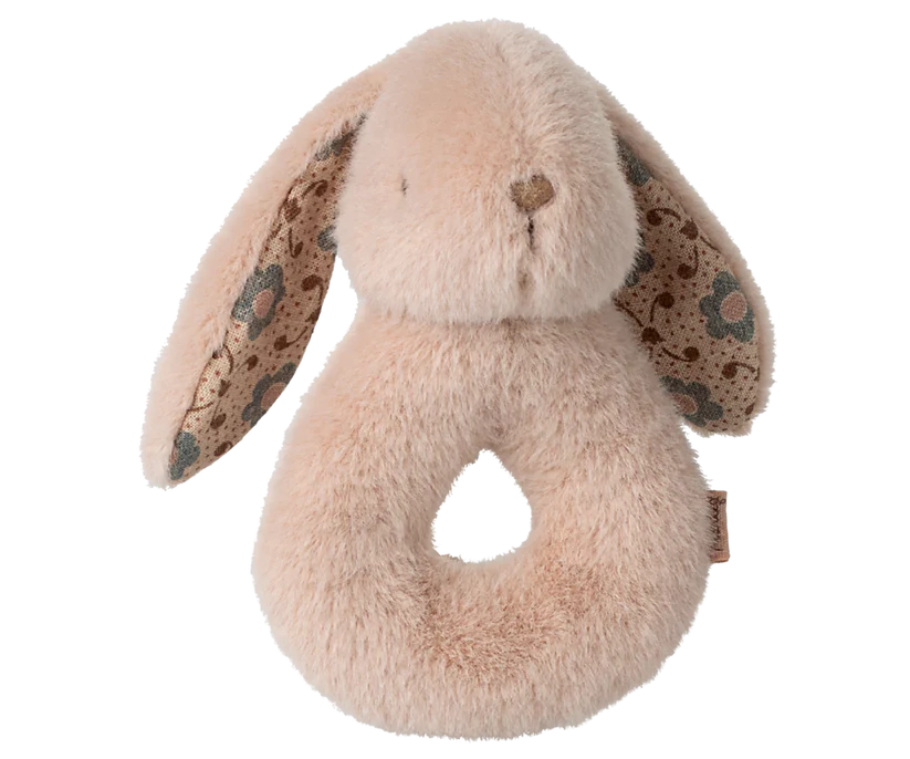 Bunny rattle set, Powder, Maileg