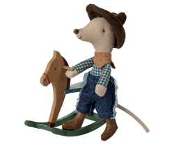 Lillebror mus, Cowboy med gunghäst, Maileg