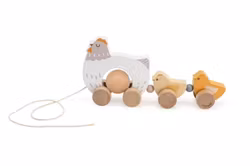 Dragleksak höna kyckling ägg