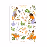 Stickers A5 trädgårdsskötsel