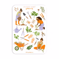 Stickers A5 trädgårdsskötsel