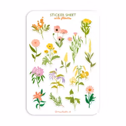 Stickers A5 Vildblommor