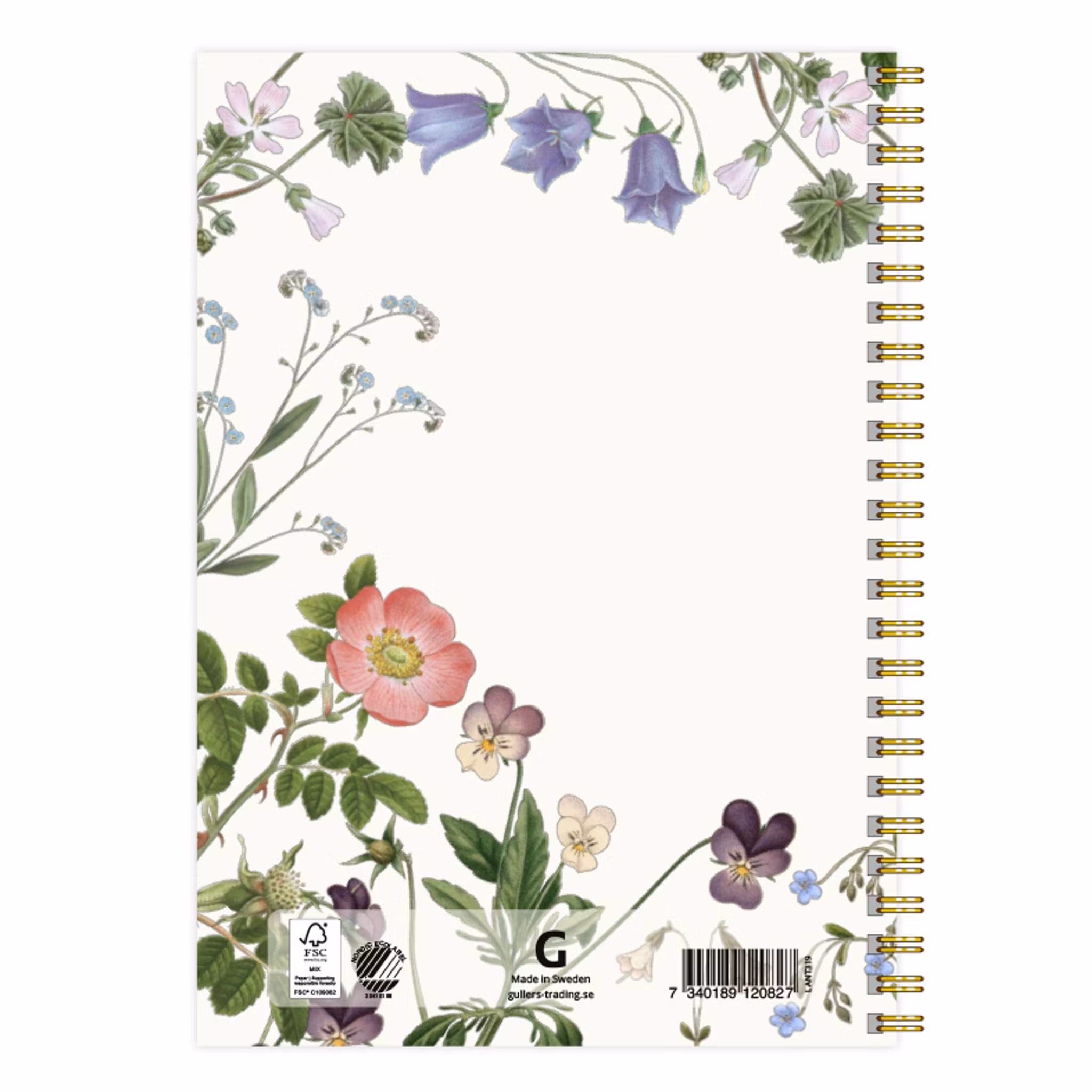 Anteckningsbok A5 Wildflower linjerad