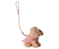 Sele och koppel till hundvalp, Rose, Maileg