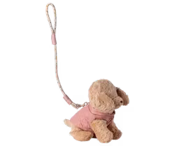Sele och koppel till hundvalp, Rose, Maileg