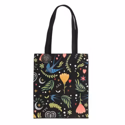 Tygkasse Midnight Bloom Svart