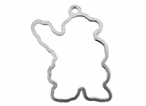 Christmas ornament - SANTA - hand cast in pewter, stamped Munka