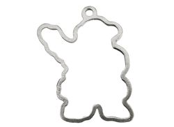 Christmas ornament - SANTA - hand cast in pewter, stamped Munka