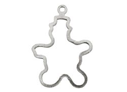 Christmas ornament - SNOWMAN - hand cast in pewter, stamped Munka