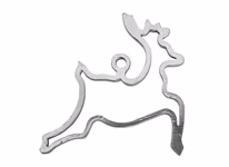 Christmas ornament - REN - hand cast in pewter, stamped Munka