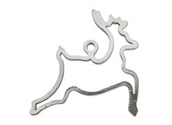 Christmas ornament - REN - hand cast in pewter, stamped Munka