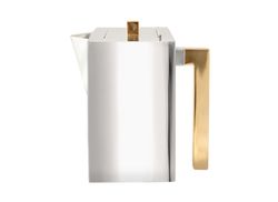 Small coffee pot / milk jug, in pewter that is part of the coffee tea set series from Munka Tenn