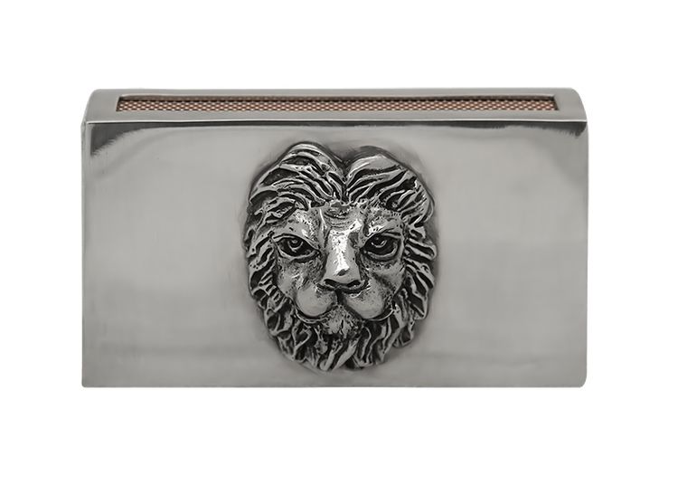 Leo, tin match case for large box, from MunkaTenn