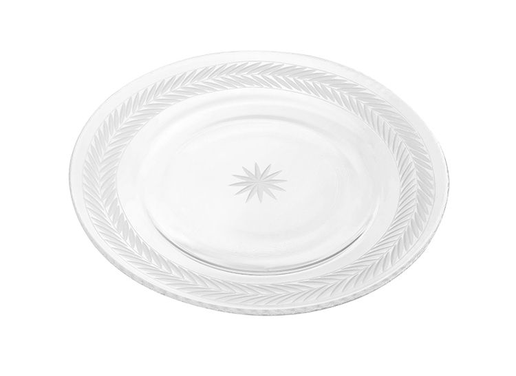 Laurel wreath, hand-engraved plate in glass, from Munka Tenn