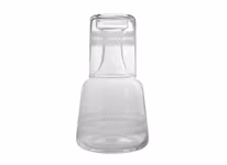 Stock wreath, hand-engraved night bottle with glass from Munka Tenn