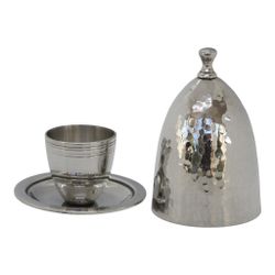 Egg cup with lid, all in pewter from Munka Tenn