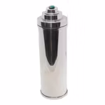 Cocktail shaker in pewter, in strict 30s-inspired design with malachite stone in the top from Munka Tenn