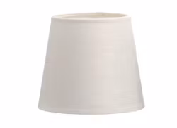 Lampskärm i benvitt linne, 17 cm