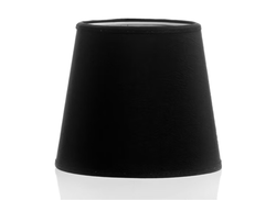 Lampshade in black chintz, 20 cm