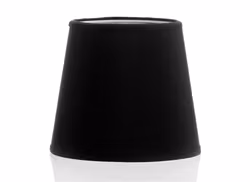 Lampshade in black chintz, 17 cm
