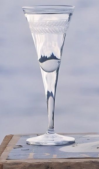 Stock wreath, hand-engraved shot glasses, from Munka Tenn