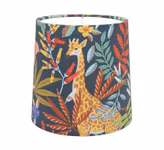 Runder Lampenschirm mit Dschungel- und Giraffenmotiv, passend unter anderem für Munka Tenn Lampen.