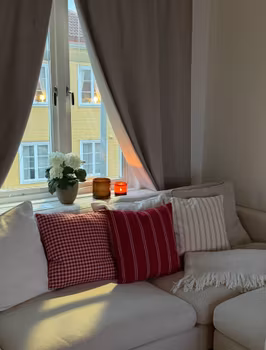 Kuddfodral - randigt