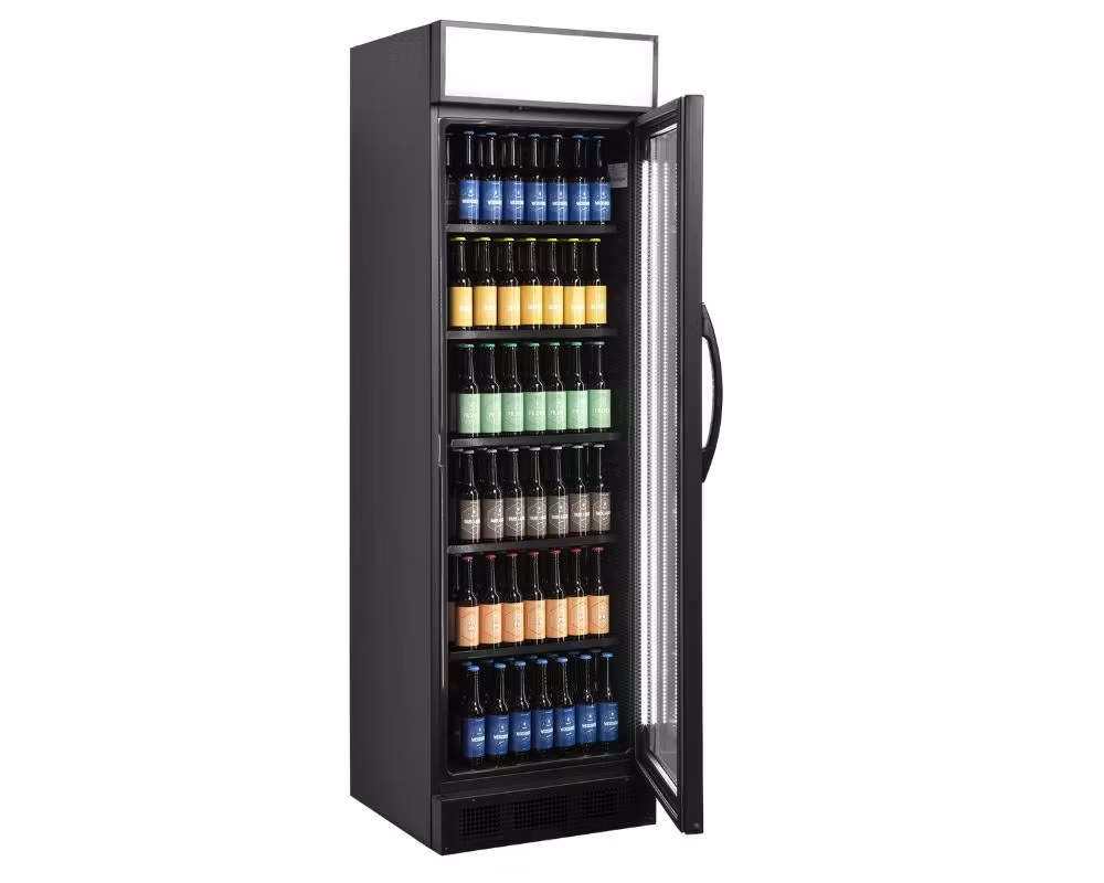 Drickakyl CEV425CP 2 LED svart, 595x640x1980mm 358 Litter, TEFCOLD