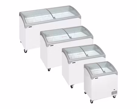 Glass frysbox NIC301SCEB, 1030x650x918mm 286Liter, TEFCOLD