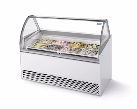 Glass Displayfrys BERMUDA VIEW RV13 Ventilerad, 1670x814x1354mm, ISA ITALY