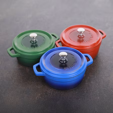 Alu-Gjutjärn Mini Kastrul 11cm 0,4Liter Svart Induktion, AluChef