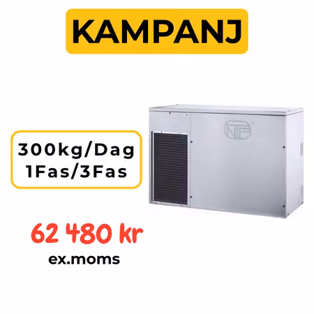 Ismaskin CM650 Luftkyld, 300kg/dygn-230V 1-fas alt 400V 3-fas, NTF