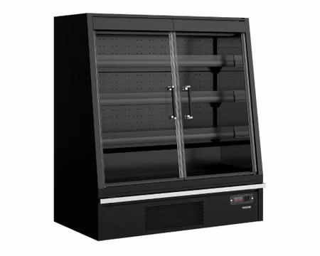Multideck Kyl Galaxy+ GPL14FGD Black För Stormarknader, 1330x740x1500mm 797 Liter, TEFCOLD