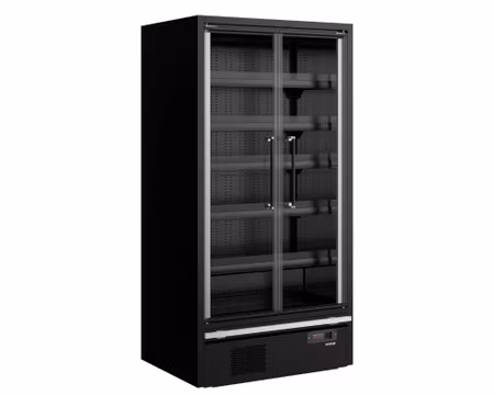 Multideck Kyl Galaxy+ GP10FGD Black För Stormarknader, 1018x750x2005mm 1083 Liter, TEFCOLD