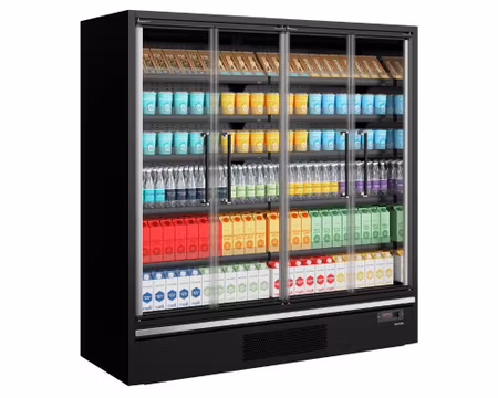 Multideck Kyl Galaxy+ GP20FGD Maxi Black För Stormarknader, 1955x880x2005mm 2598 Liter, TEFCOLD