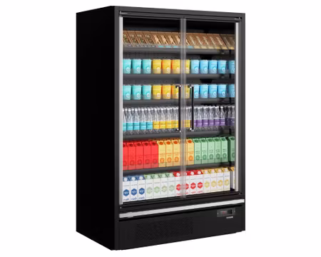 Multideck Kyl Galaxy+ GP14FGD Maxi Black För Stormarknader, 1330x880x2005mm 1732 Liter, TEFCOLD