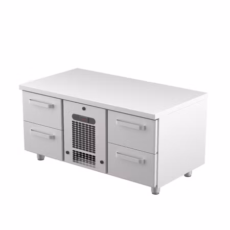 Grillkylbänk VLG-1204, 4st Lådor Med Ram GN1/1-150mm, 1200x650x600mm, COOLPART