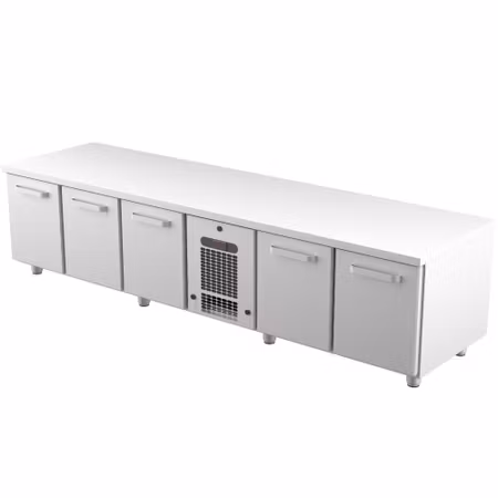 Grillkylbänk VLG-2405 5xLådor Med Ram För GN1/1-200mm, 2400x650x600mm, COOLPART