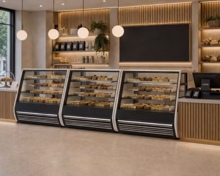 JUKA Kylmonter DOLCE 130 CH, 1360x975x1410mm 3st Belysta Hyllor+Botten, COOLPART