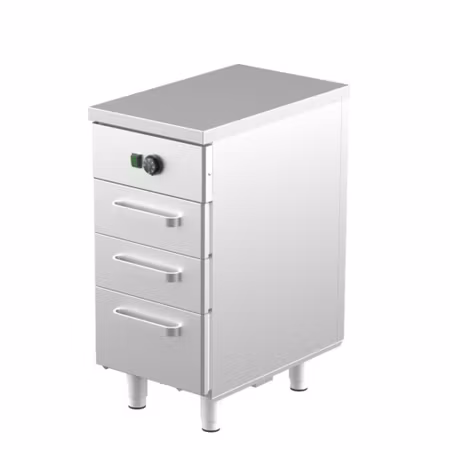 Värmeskåp Med Neutral Toppskiva LK-403, 400x650x900mm 2st Lådor Med Ram För GN1/1-100mm+1st GN1/1-150mm, COOLPART