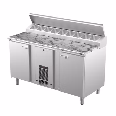 Bagerikylbänk PK KLE-1620, Sten Toppskiva, (Passande Plåtar: 400x600mm) 1600x730x900mm, COOLPART